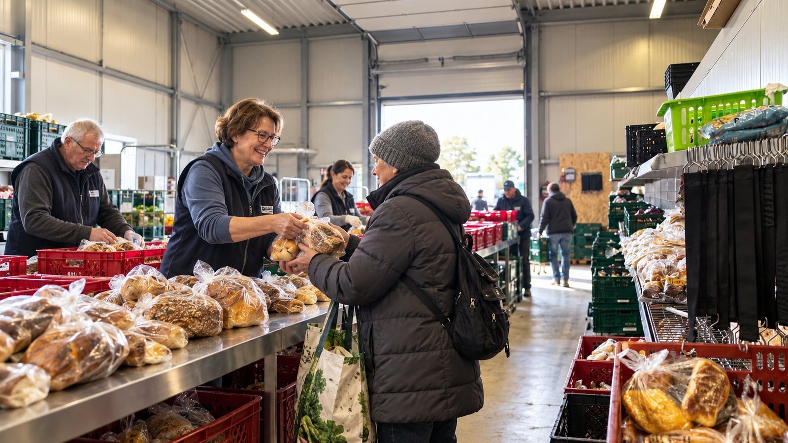 „Das Schwierigste war das Planen“ — der erste Ausgabetag an der Raiffeisenstraße